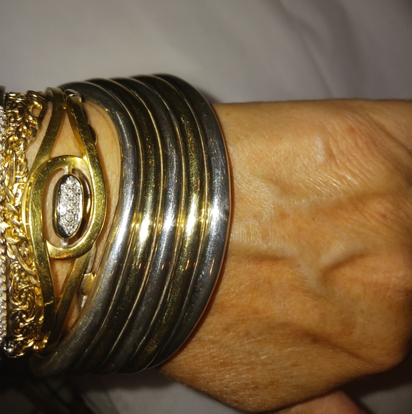 925 solid beautiful cuff bracelet. - Picture 3 of 12